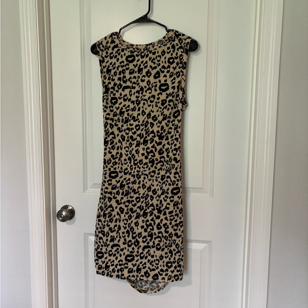 Womens XL cheetah print dress